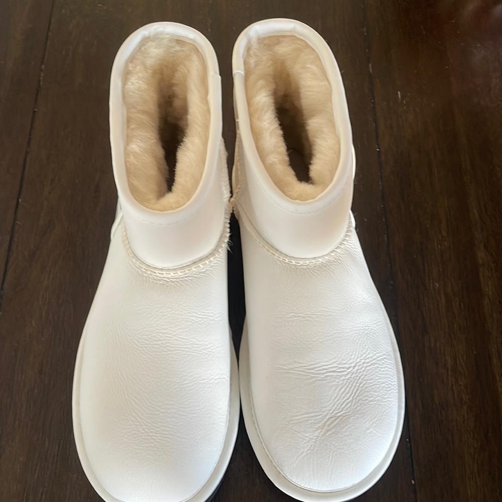 White leather  new  UGGs